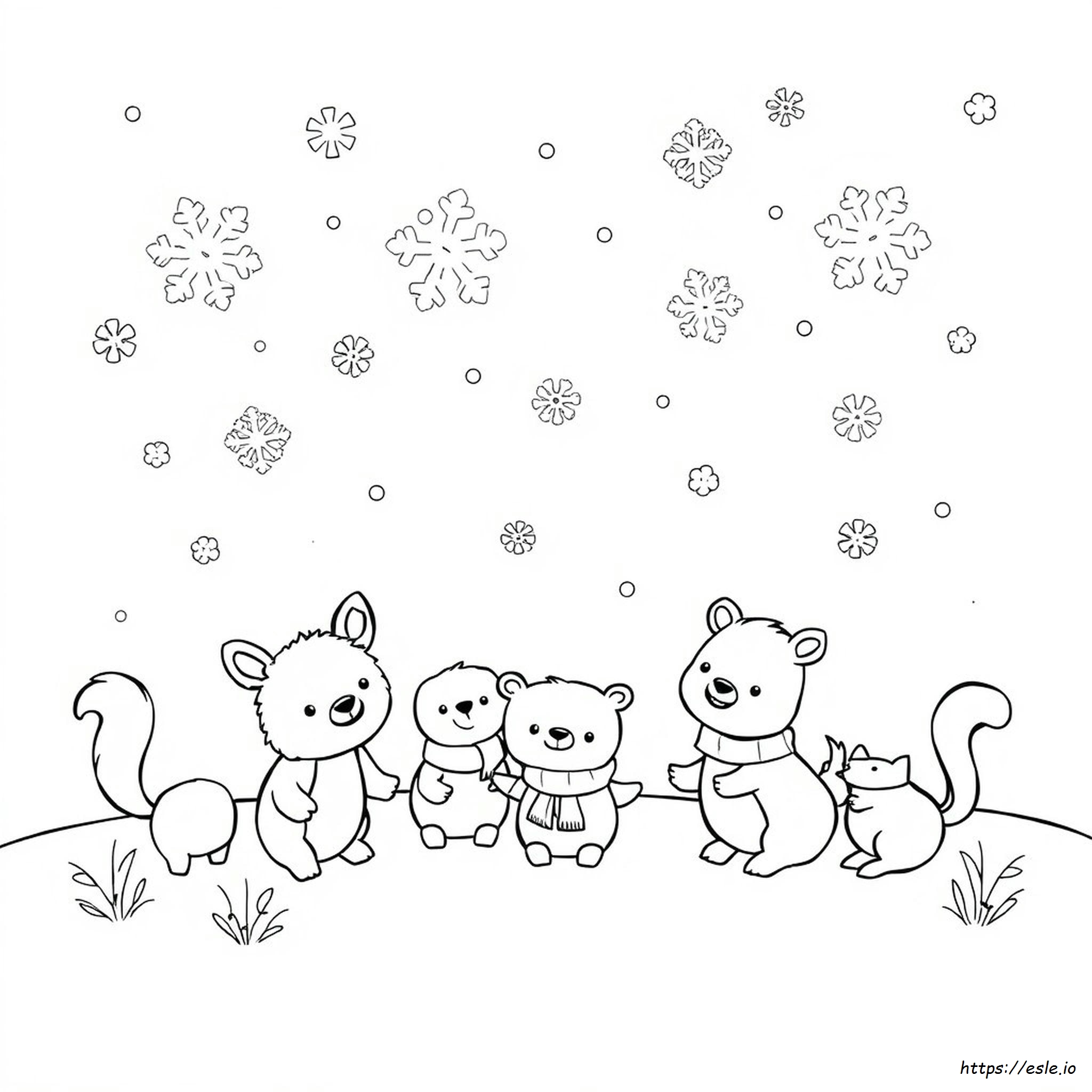 Disegni Da Colorare Invernali Per Bambini