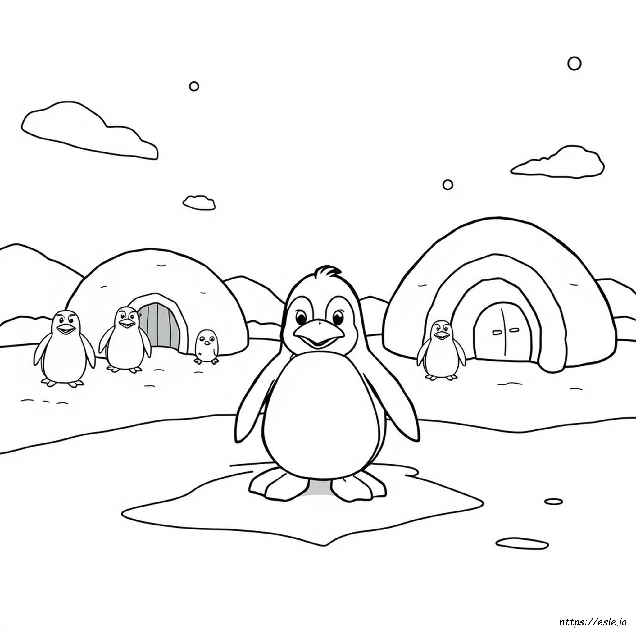 Club Penguin Colouring Pages