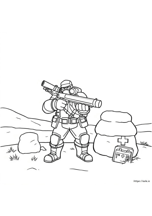 Coloriages Team Fortress 2 Heavy À Imprimer Pdf