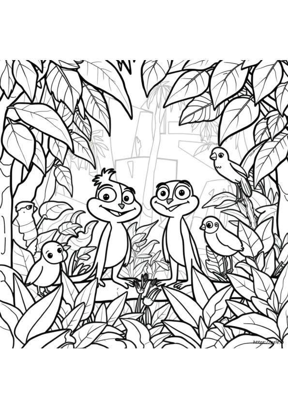 Wild Kratts Martin Gambar Mewarnai