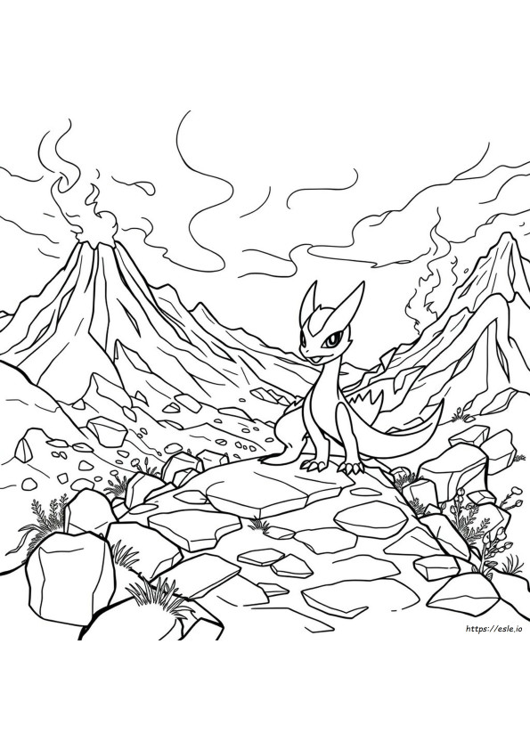 Kleavor Pokemon Gambar Mewarnai