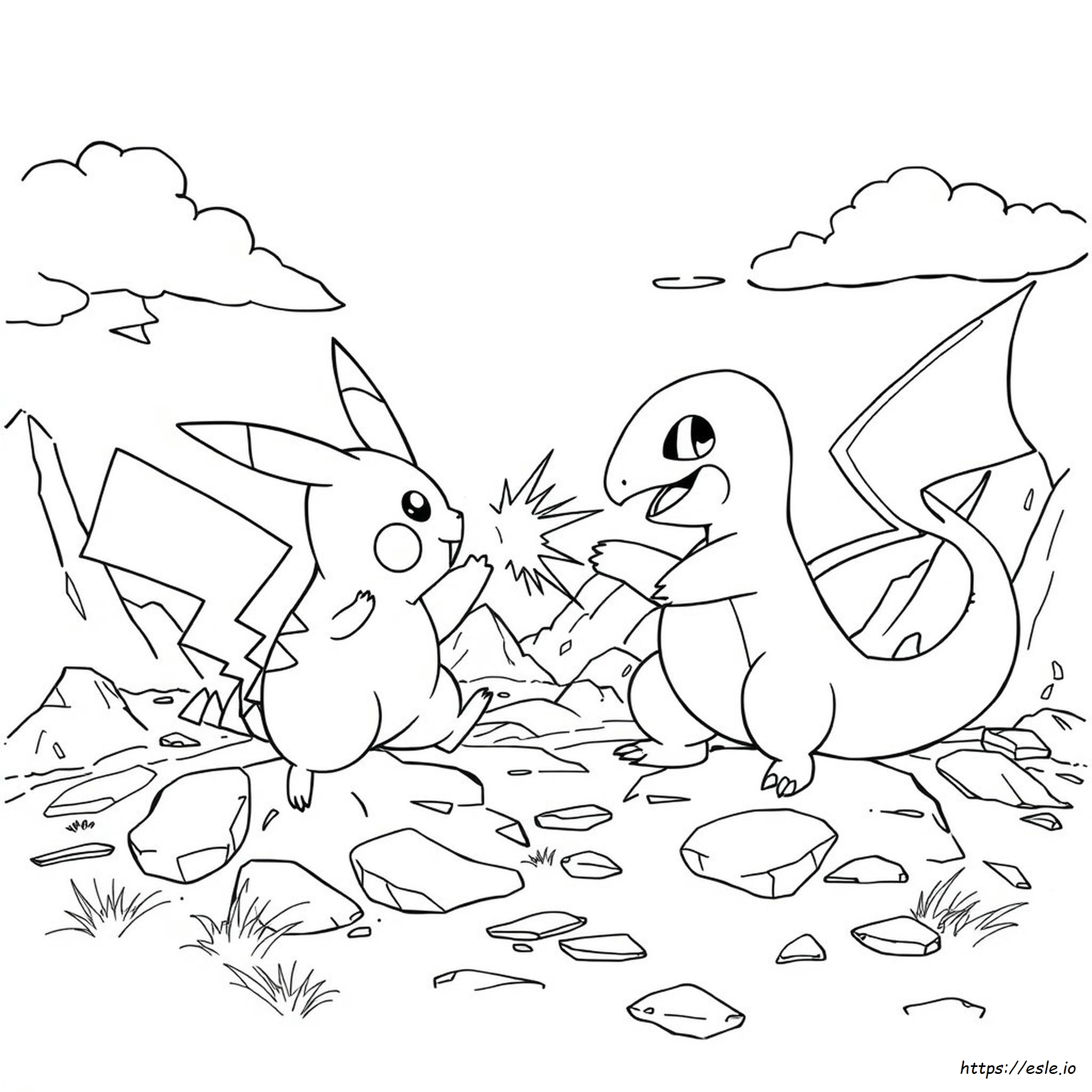 Disegni Da Colorare Con Pokemon Lottatori