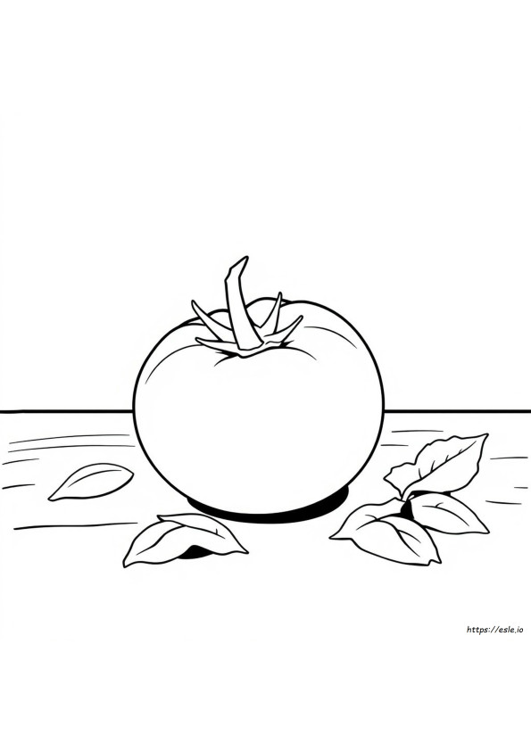 Coloring Page Of Tomato