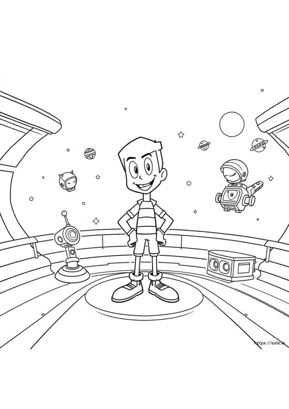 Jimmy Neutron Coloring Pages