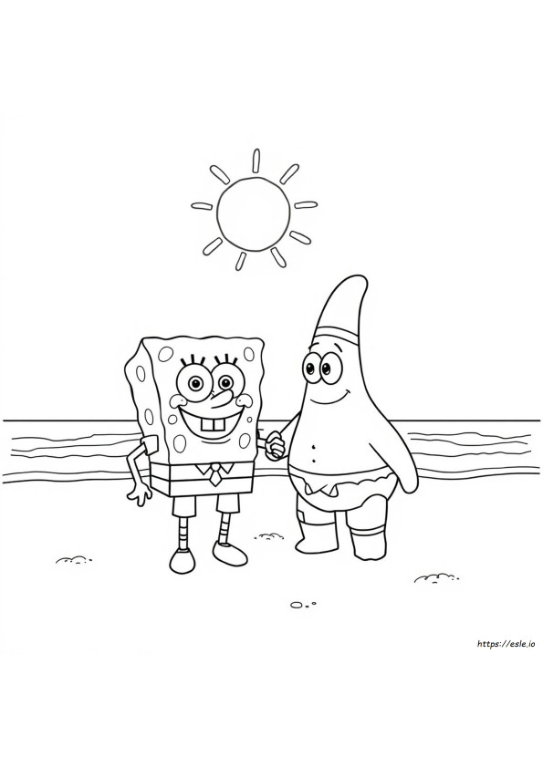 Spongebob And Patrick Best Friends Coloring Pages