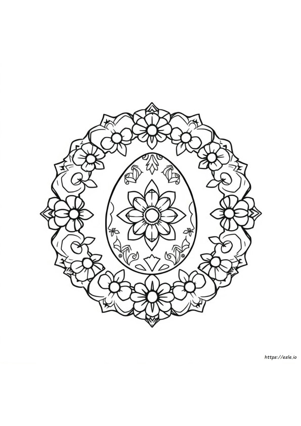 Húsvéti Mandala Színező Oldalak