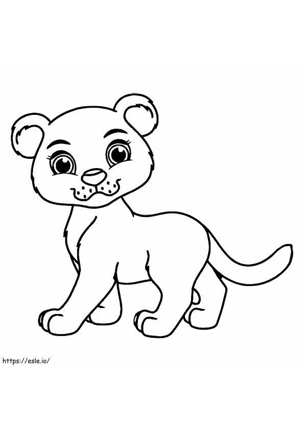 Baby-Panther ausmalbilder