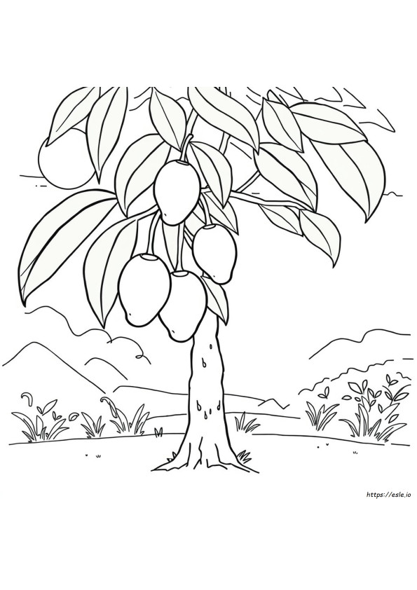 Arbeitsblatt Mango Ausmalbilder