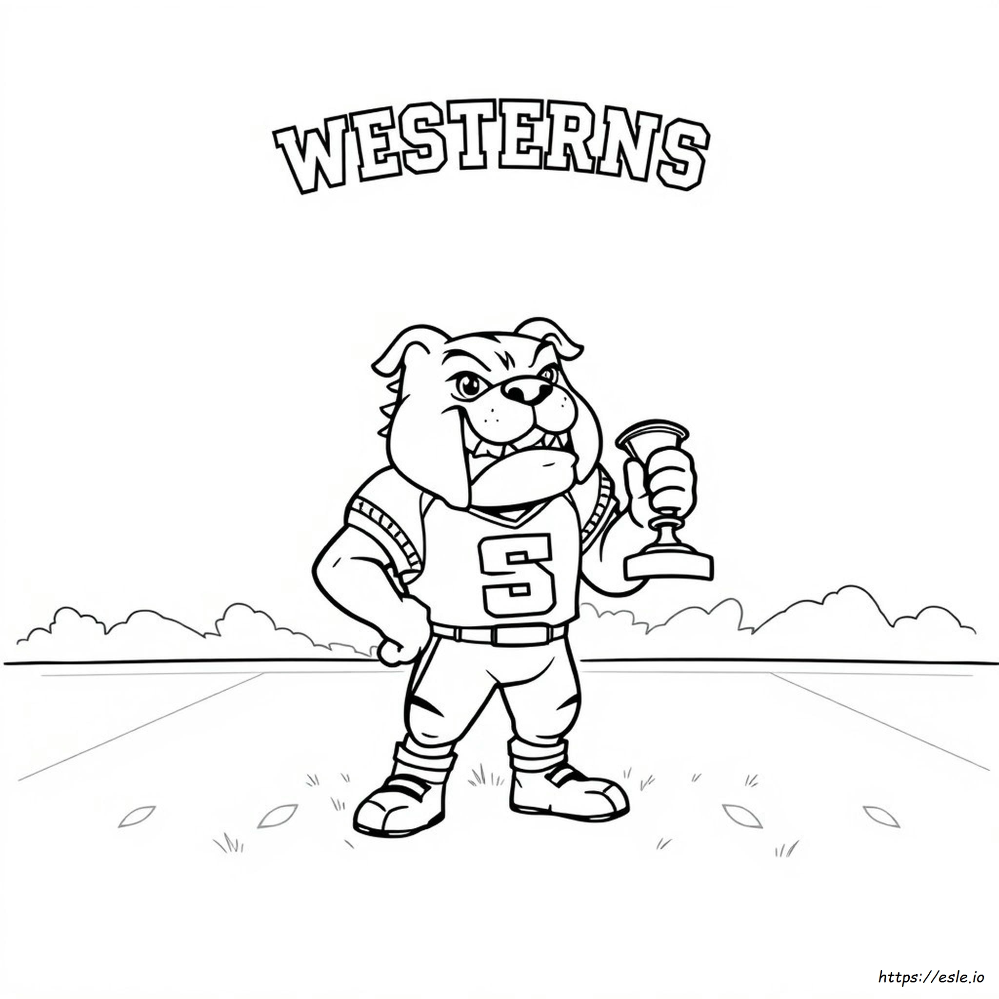 Logo De Western Bulldogs Para Colorear