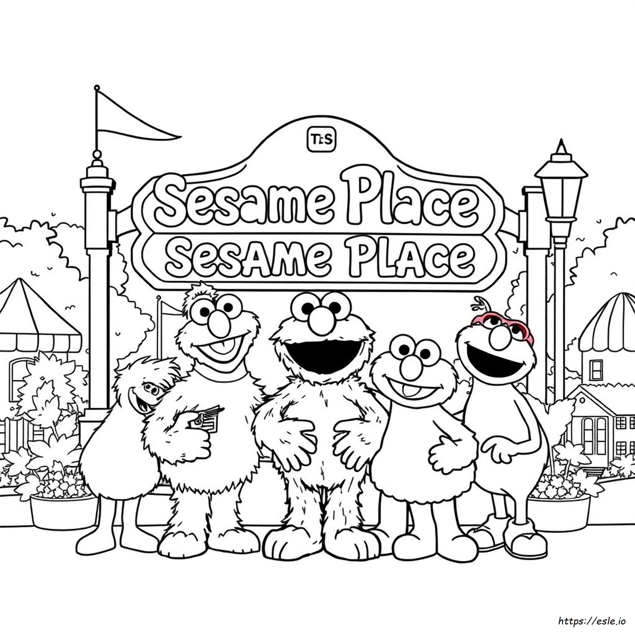 Disegni Da Colorare Di Sesame Place