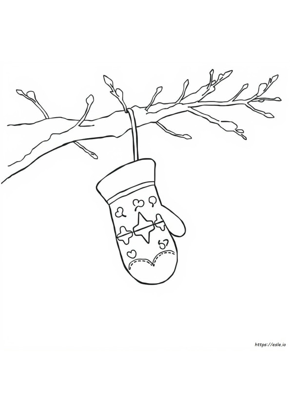 Mitten Coloring Page Printable