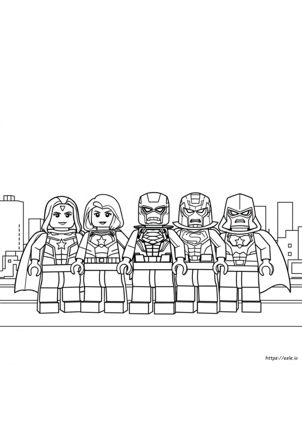 Lego Marvel Gambar Mewarnai Dapat Dicetak