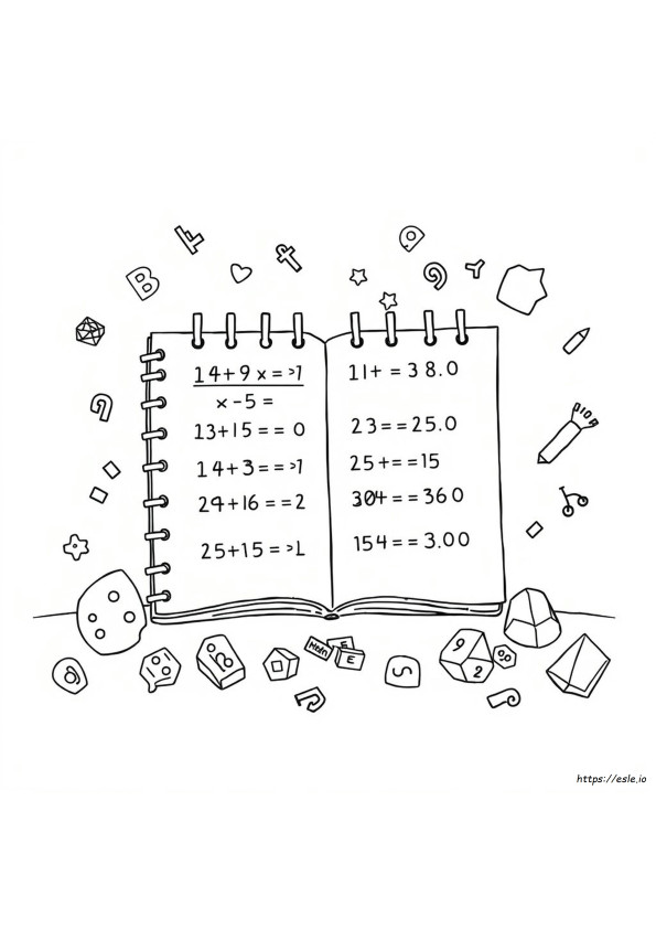 Mathe Ausmal Puzzle