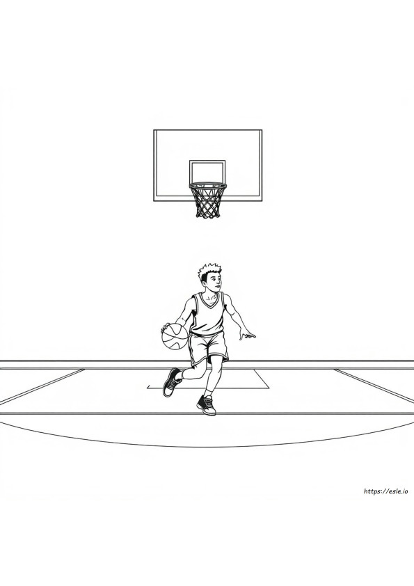 Baloncesto Para Colorear
