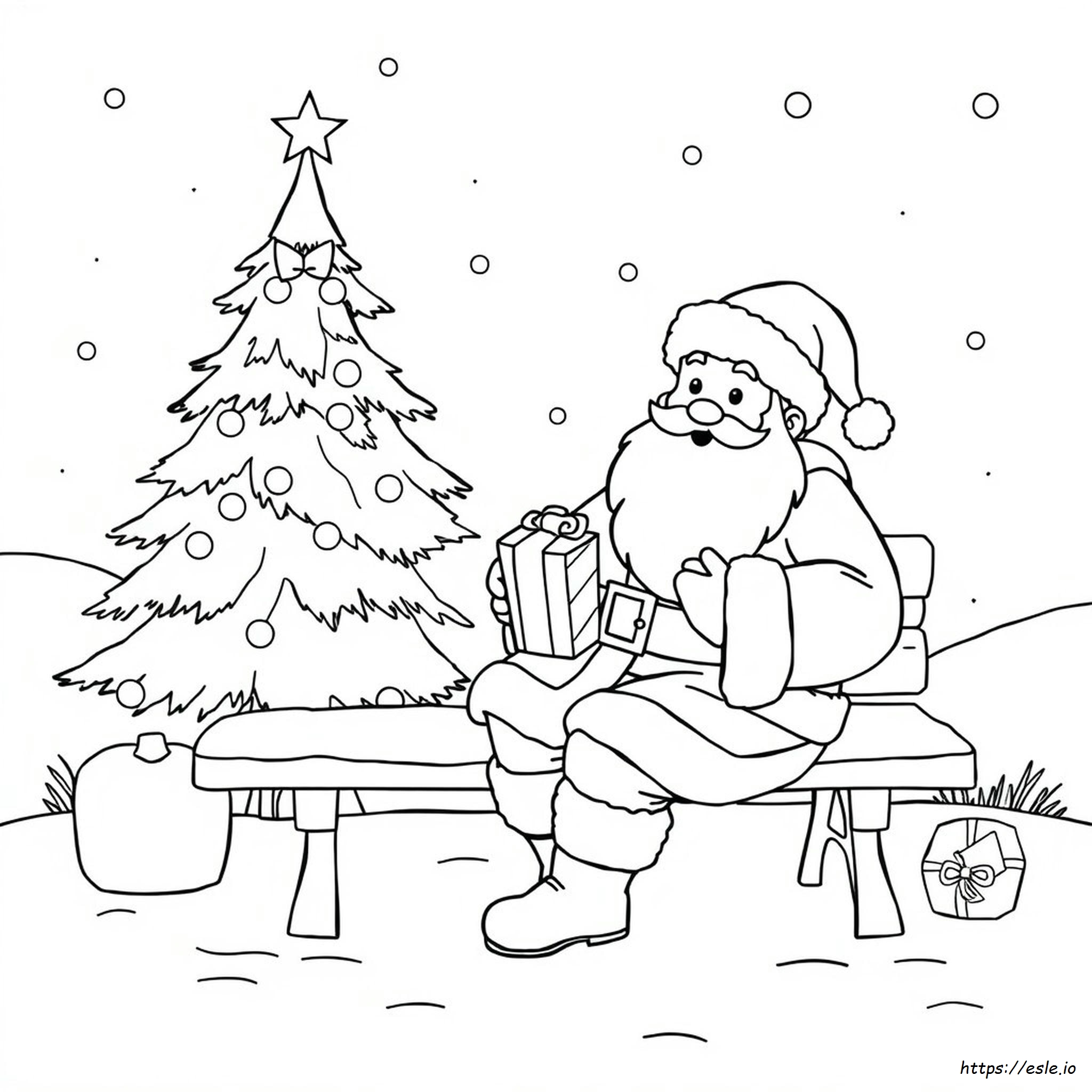 Disegni Di Babbo Natale Facili Da Colorare