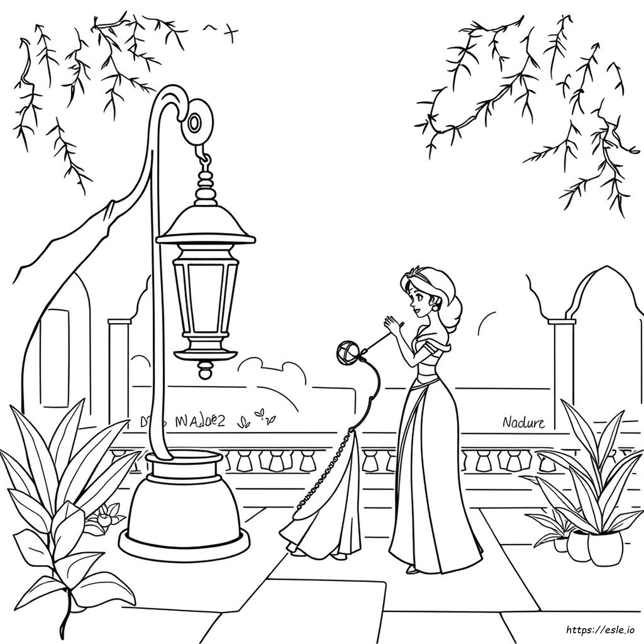 Dibujos De La Princesa JasmEs Para Colorear E ImprimiR