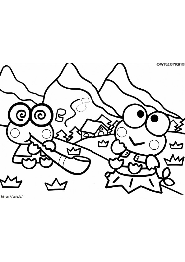 Keroppi For Kid coloring page