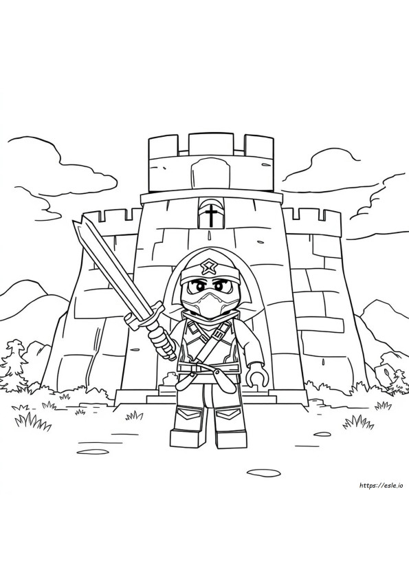Kai Ninjago Colouring Pages
