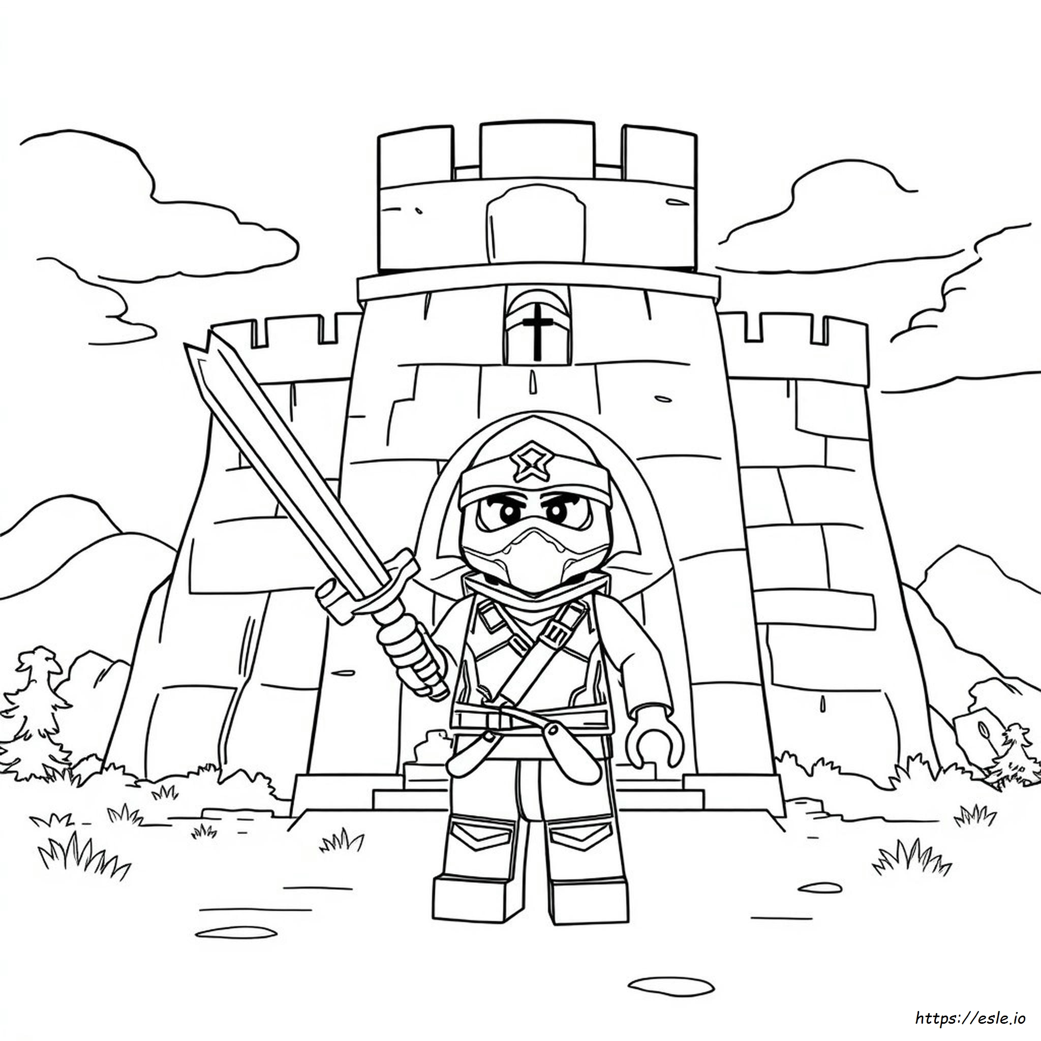 Kai Ninjago Colouring Pages