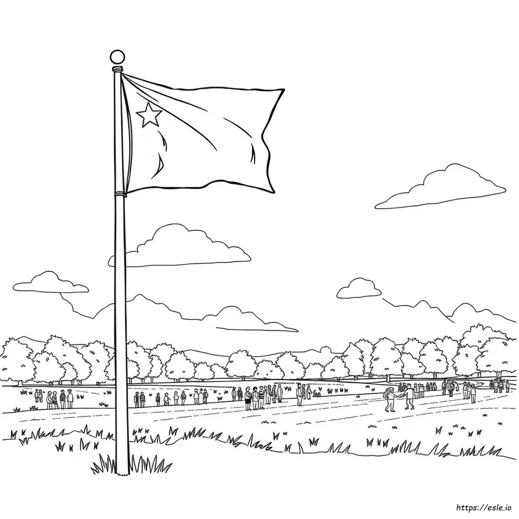 Flaggentag Ausmalbilder Kostenlos