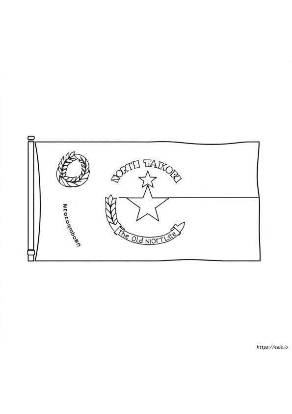 North Dakota State Flag Coloring Page