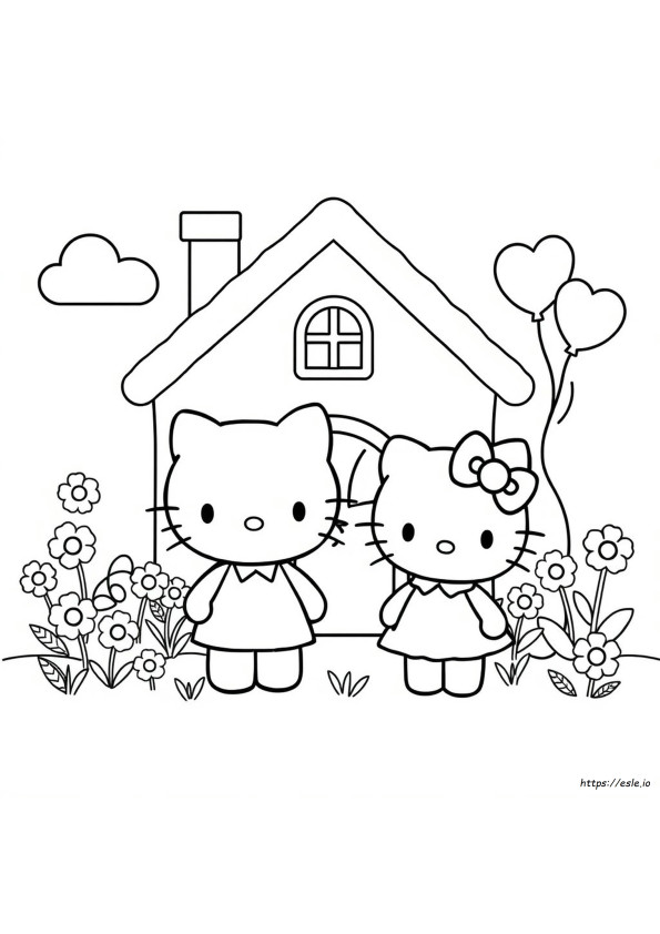 Printable Hello Kitty And Friends Coloring Pages
