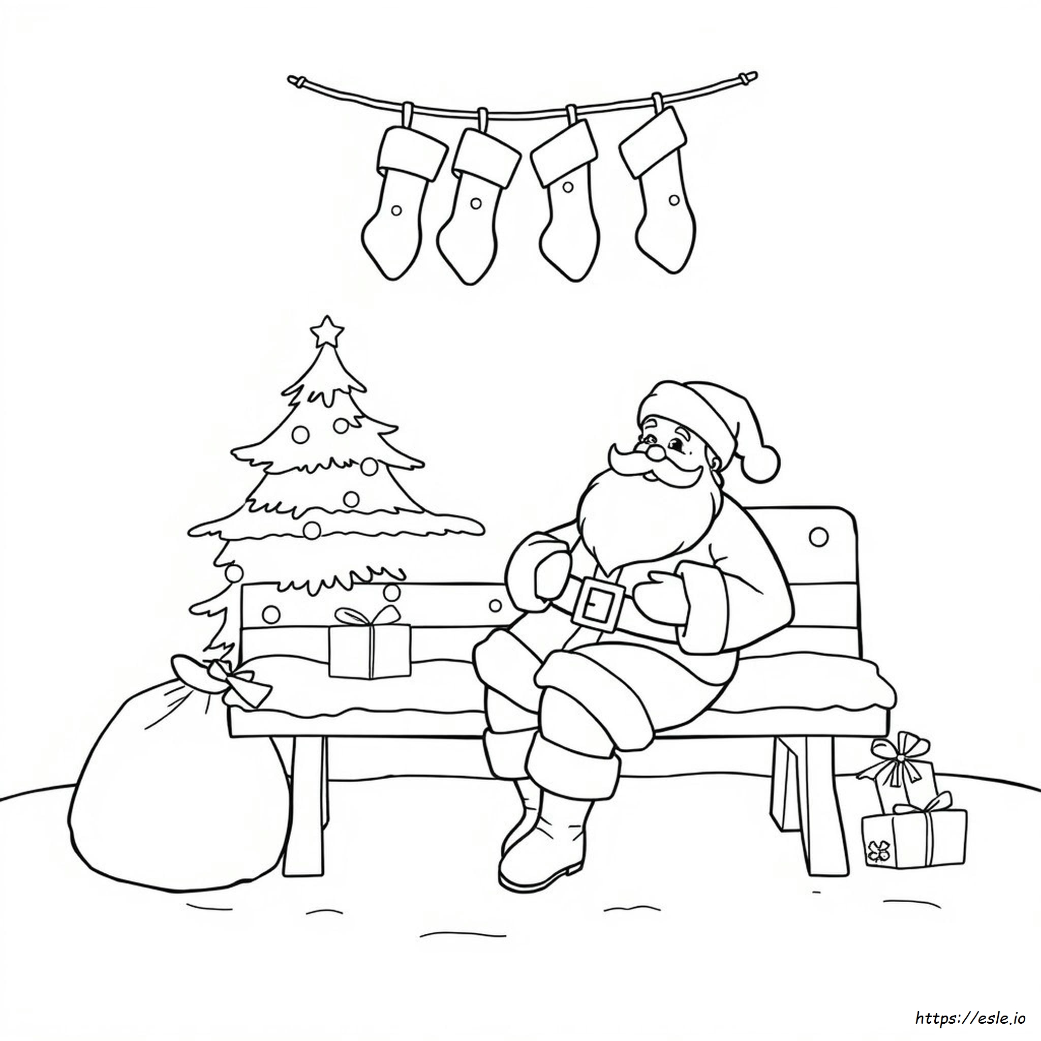 Dibujo De Papá Noel Para Colorear