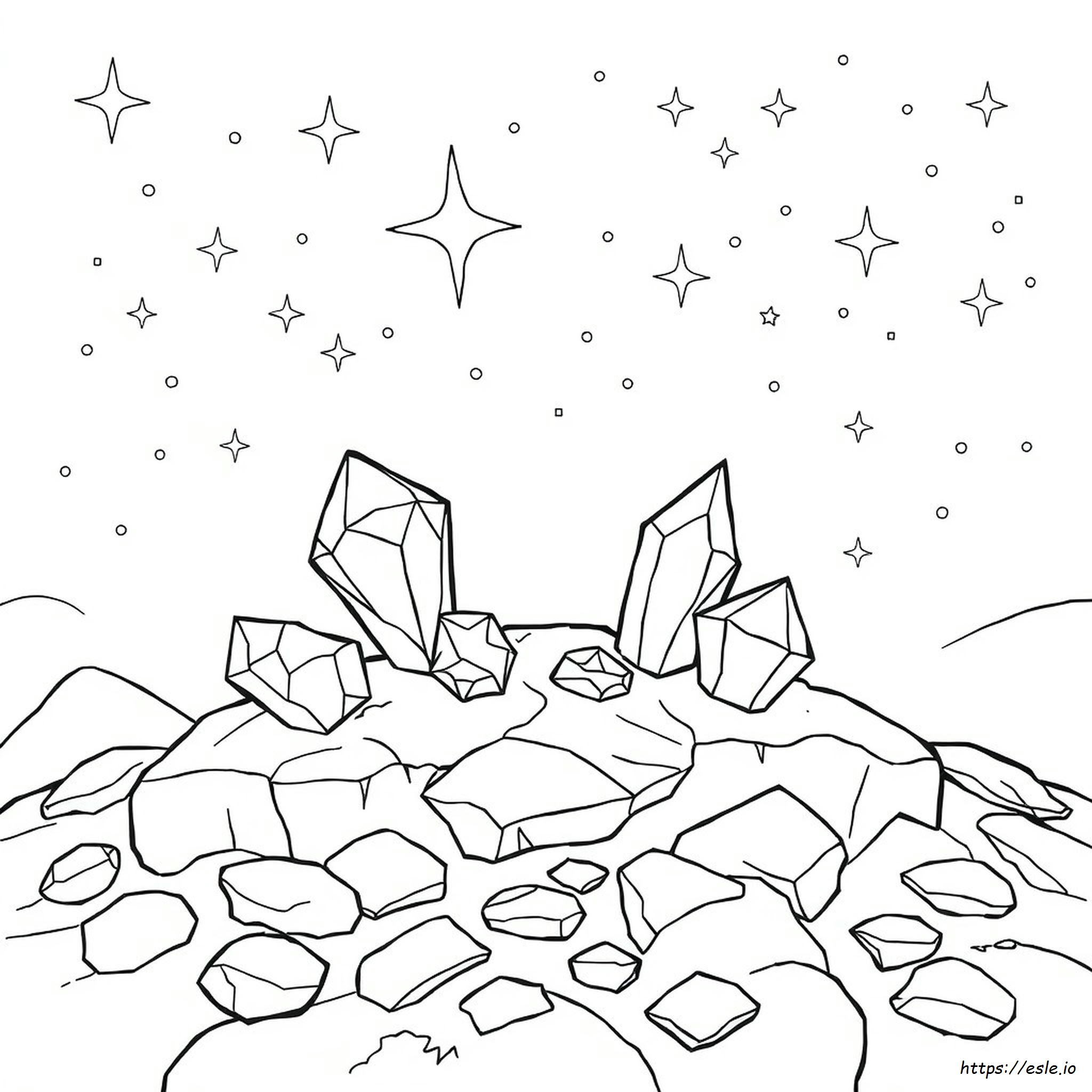 Printable Gems Coloring Page