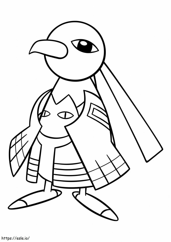 Xatu In Scaled Pokemon coloring page