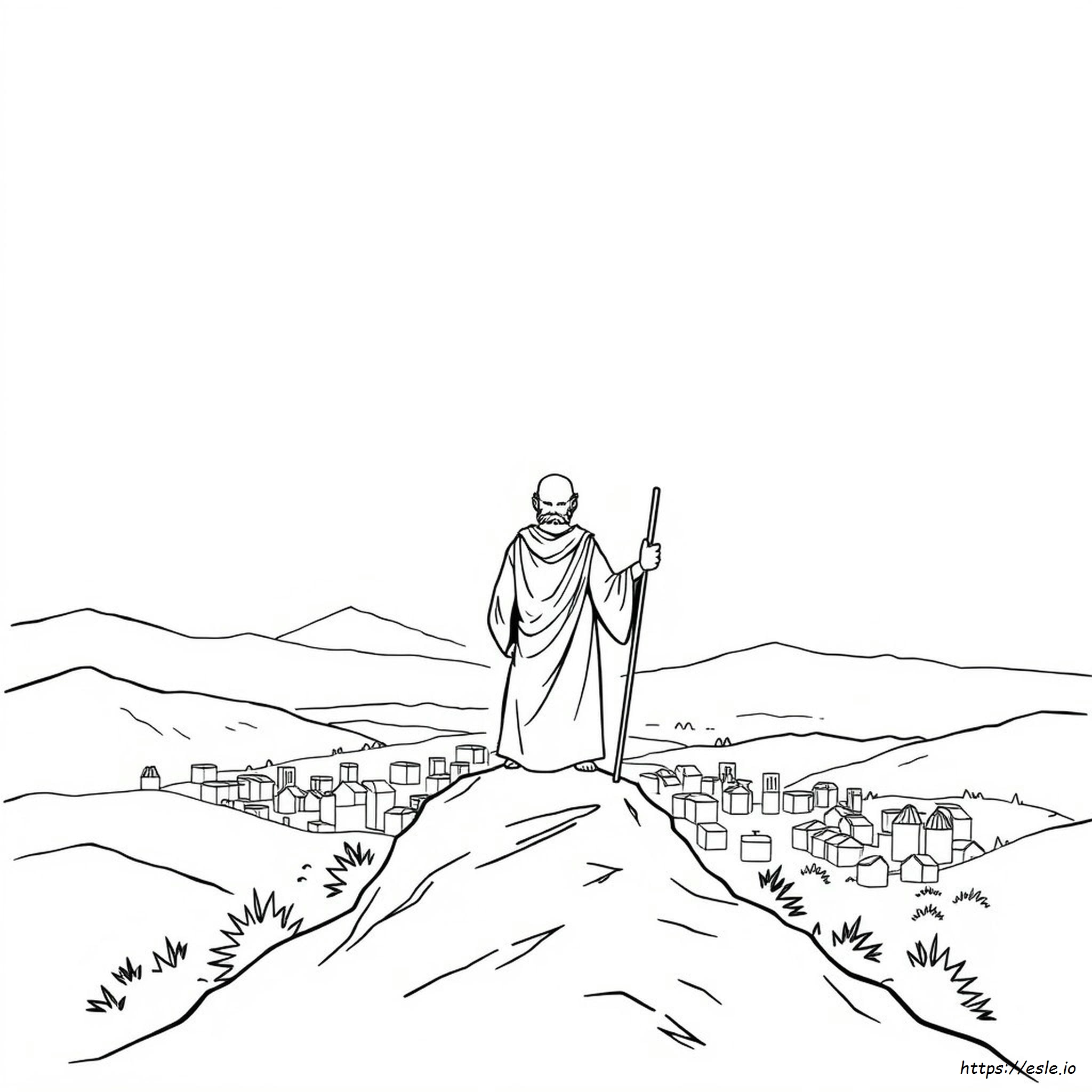 Página Para Colorear De La Biblia En Blanco Y Negro