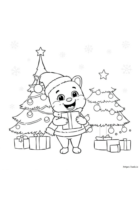 Pinkfong Natal Gambar Mewarnai