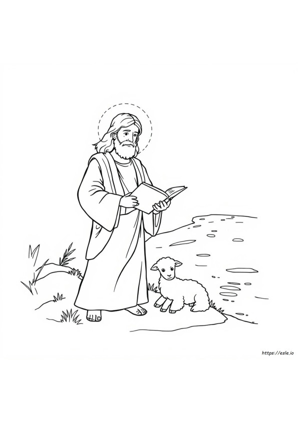 Yesus Adalah Anak Domba Allah Gambar Mewarnai