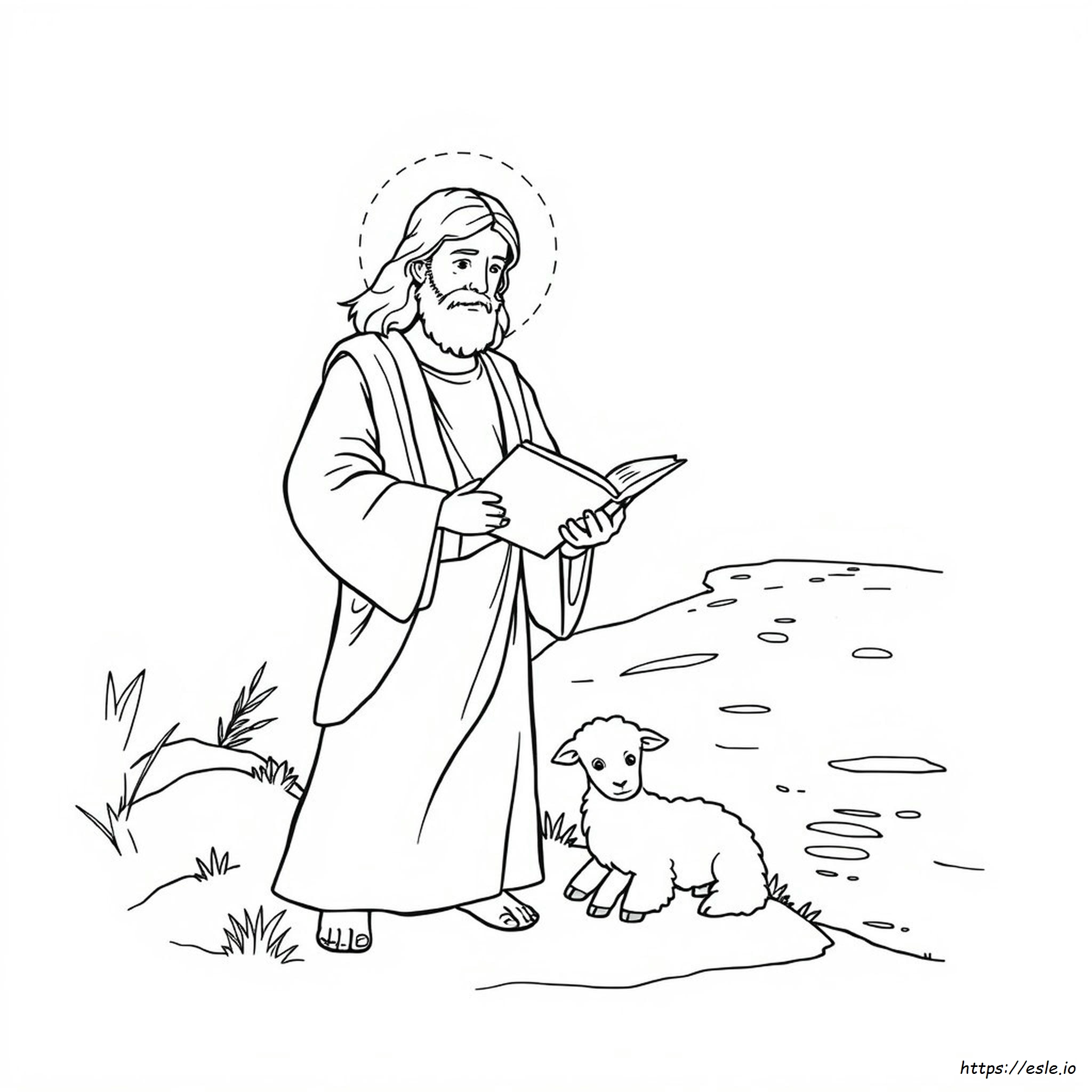 Jesús Es El Cordero De Dios Para Colorear