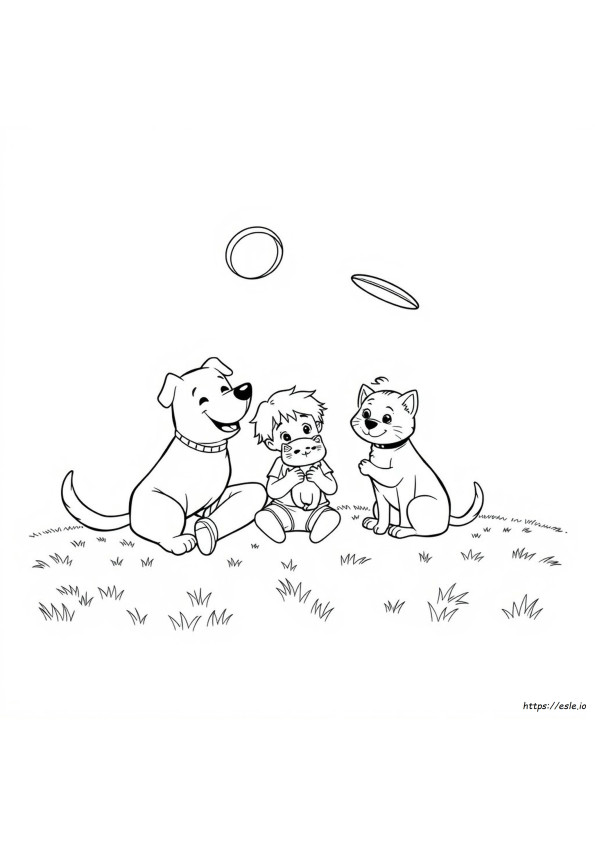 Gambar Mewarnai Dog Man Dan Cat Kid