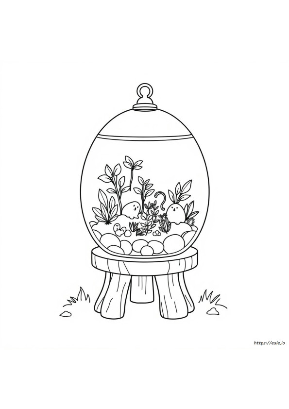 Gambar Mewarnai Terarium