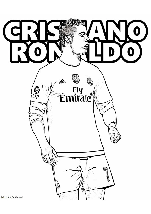  Cristiano Ronaldo da colorare