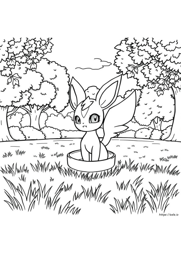 Pagini De Colorat Pokemon Espeon