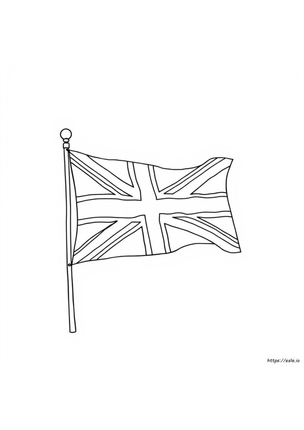 United Kingdom Flag Colouring Page