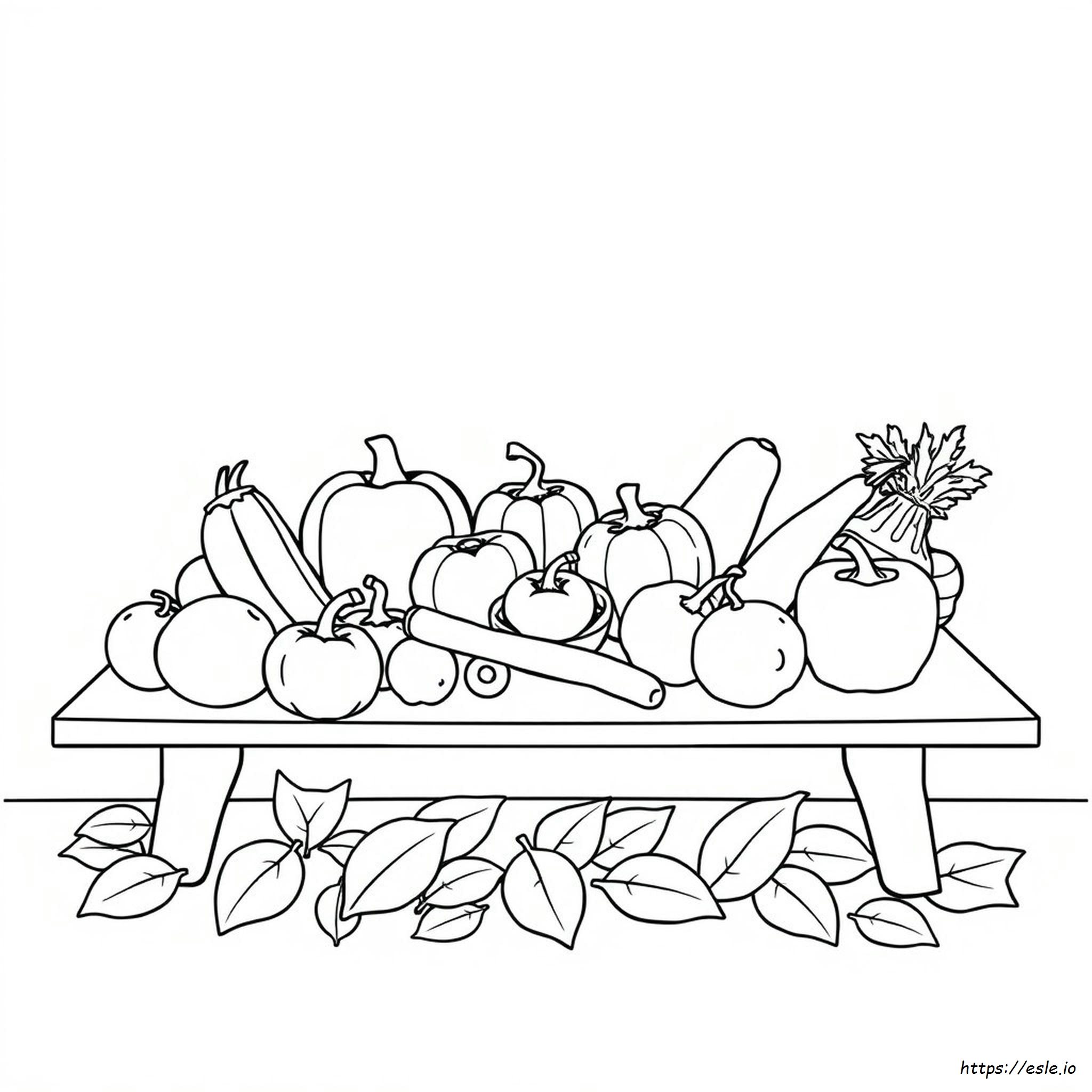 Colouring Pages Of Vegetables And Fruits