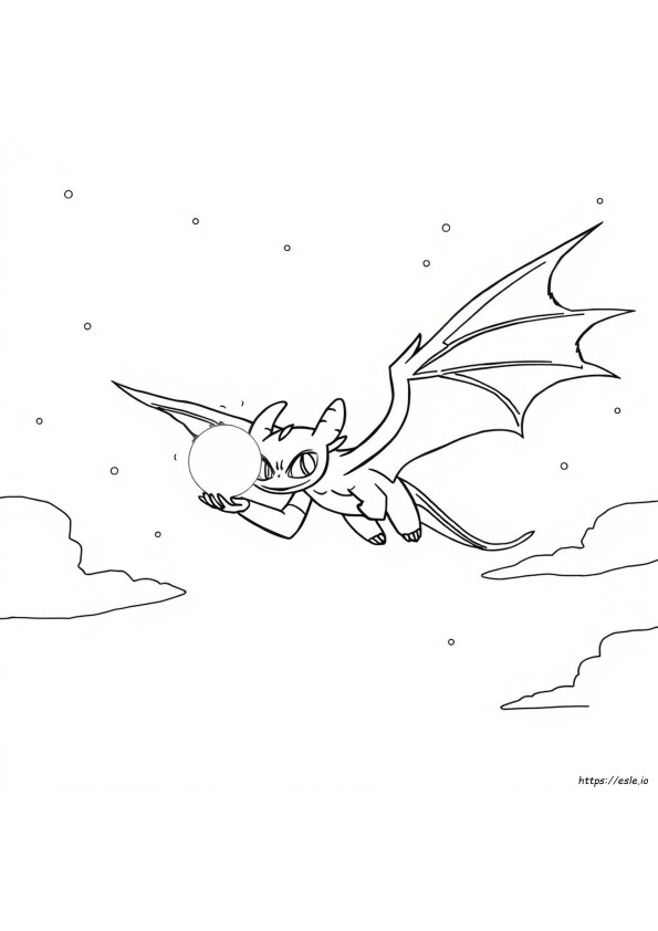Desene De Colorat Night Fury Toothless