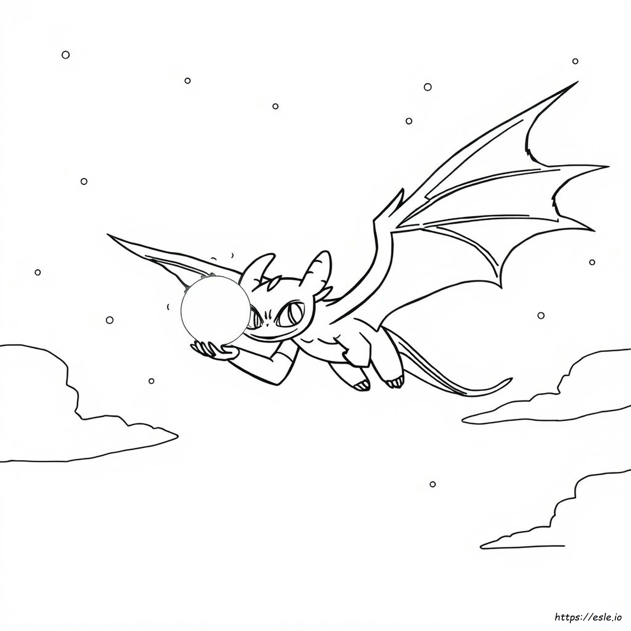 Night Fury Toothless Coloring Pages