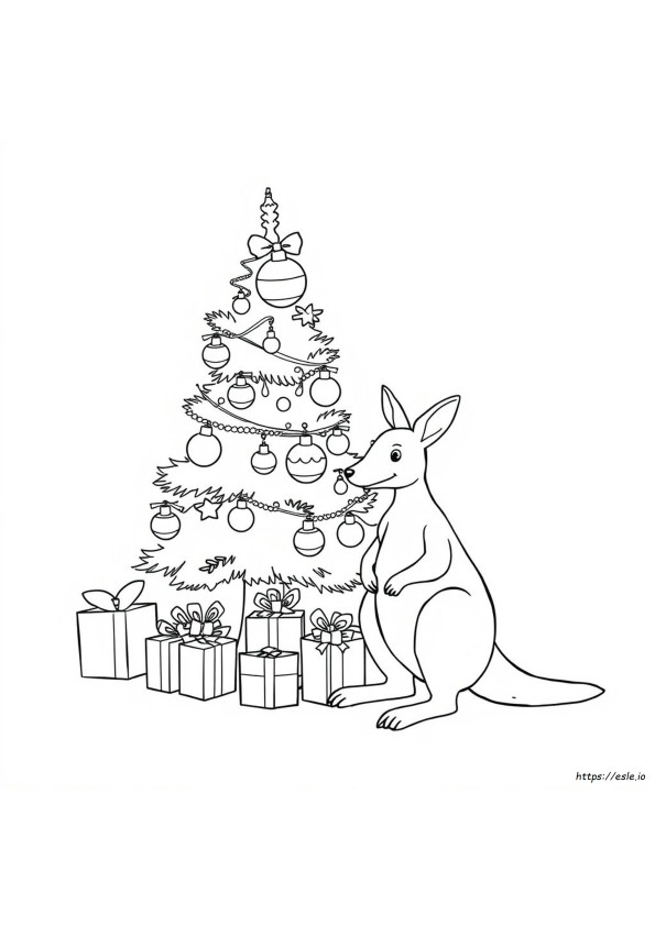 Gambar Mewarnai Natal Australia