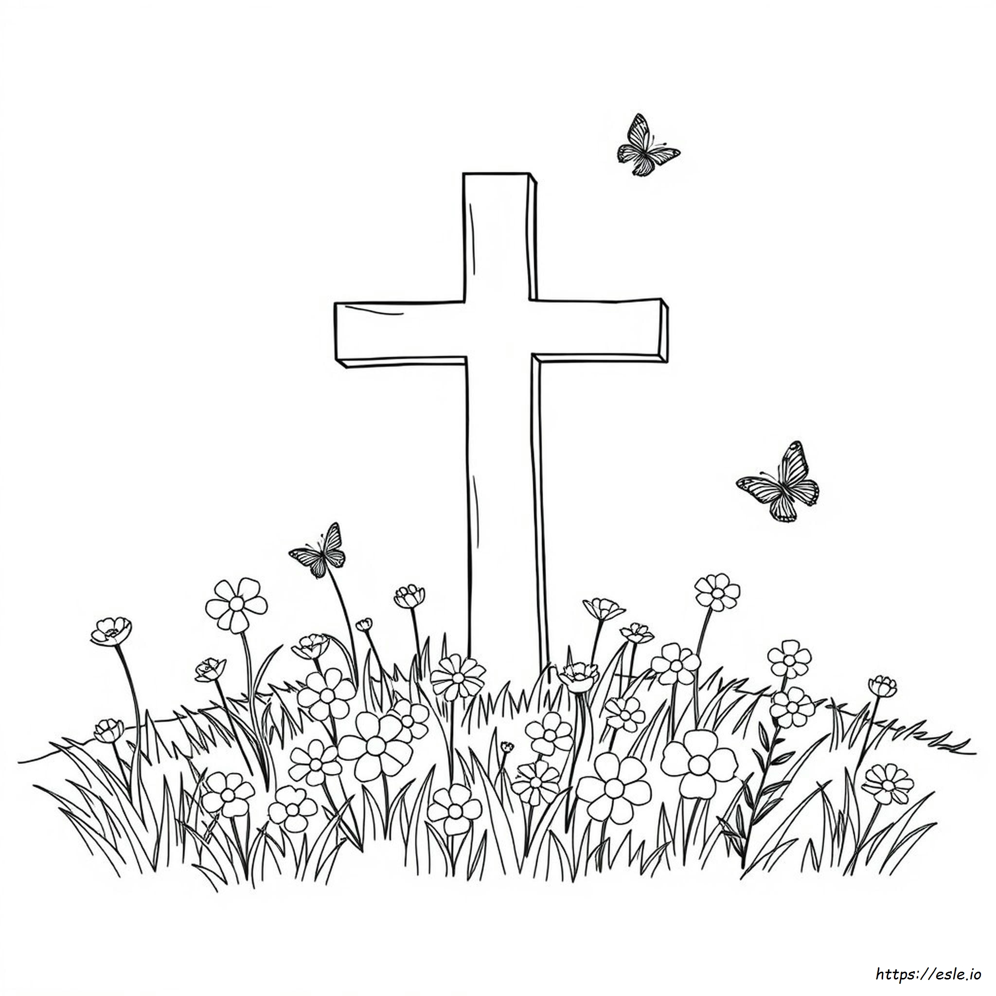 Croci Pasquali Da Colorare E Stampare