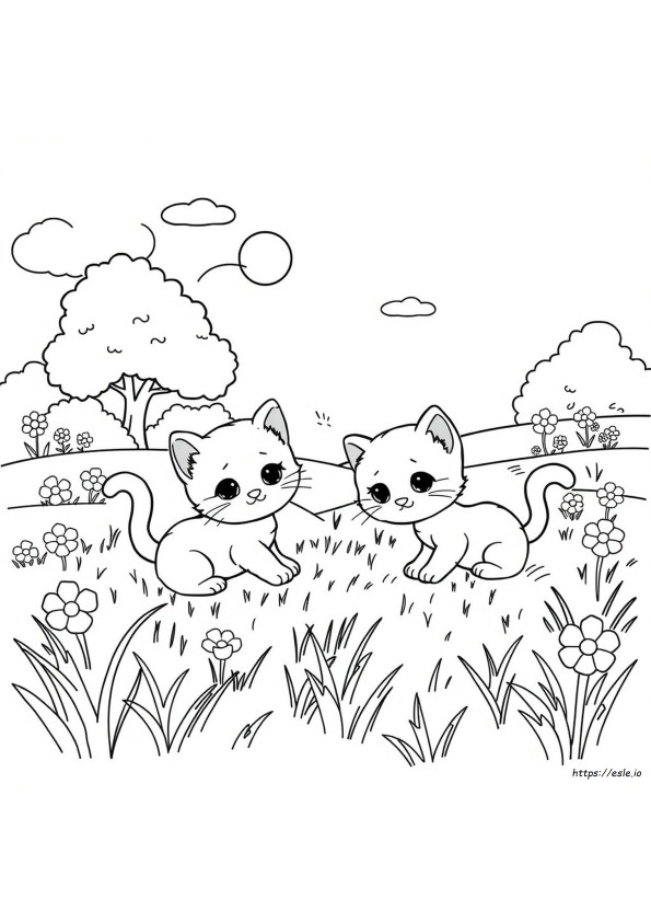 Halaman Mewarnai Superkitties Dapat Dicetak Gratis