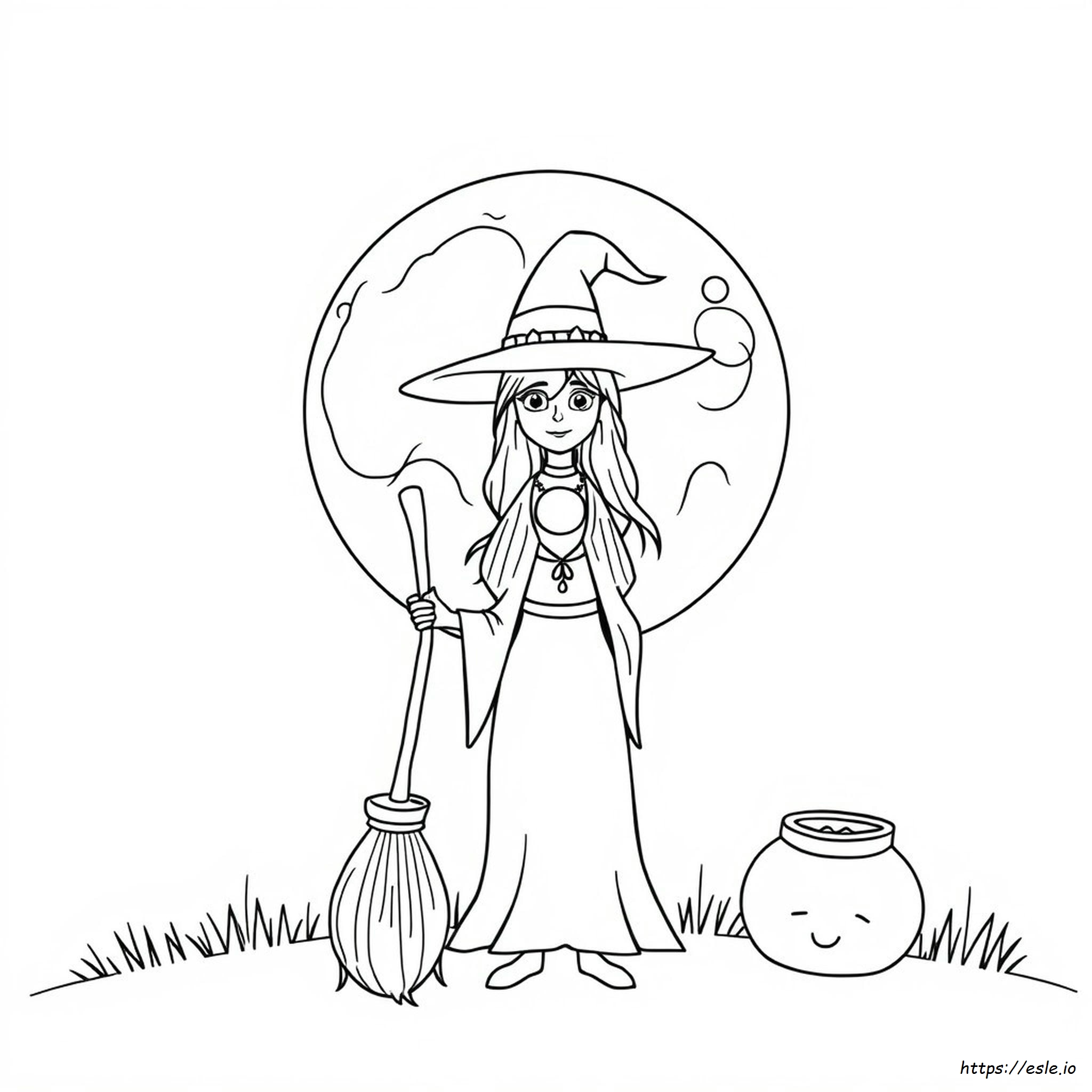 Free Witch Coloring Pages