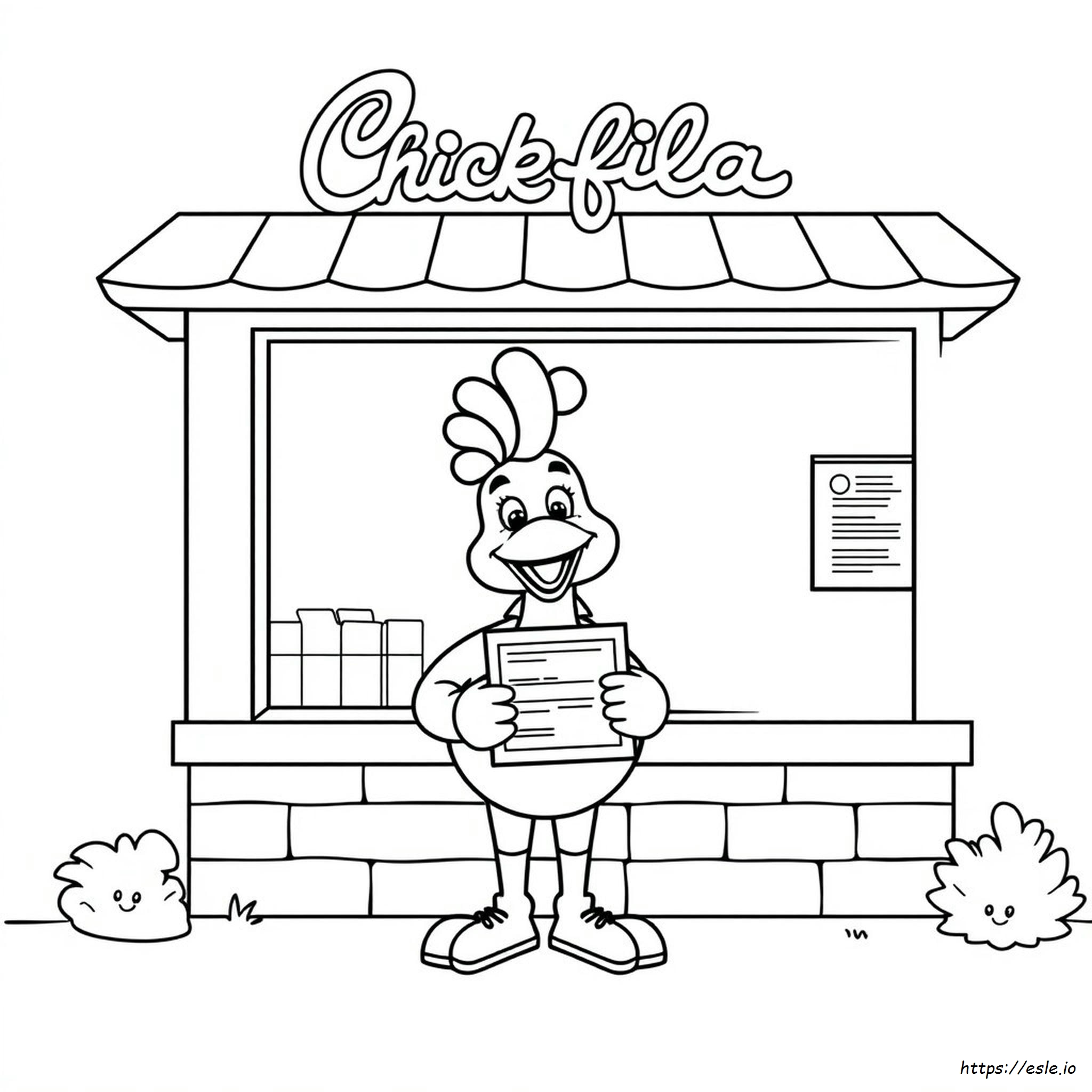 Disegni Chick-Fil-A Da Colorare