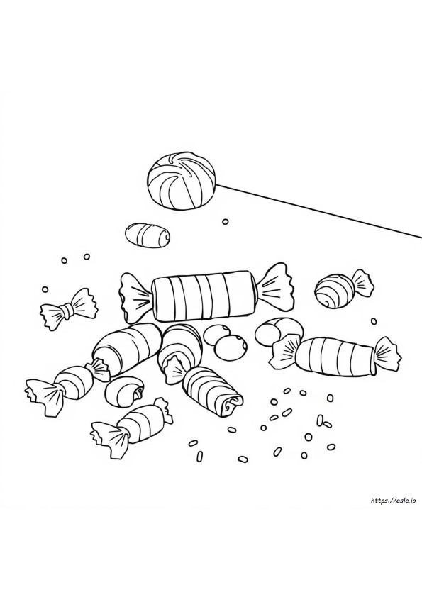 Dibujos De Dulces Para Imprimir Y Colorear