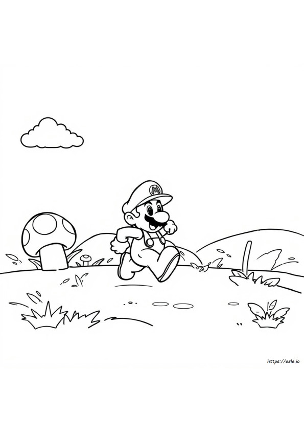 Gambar Mewarnai Super Mario 3