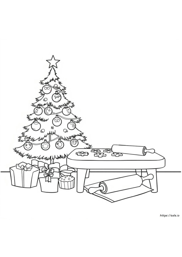 Gambar Mewarnai Kue Natal