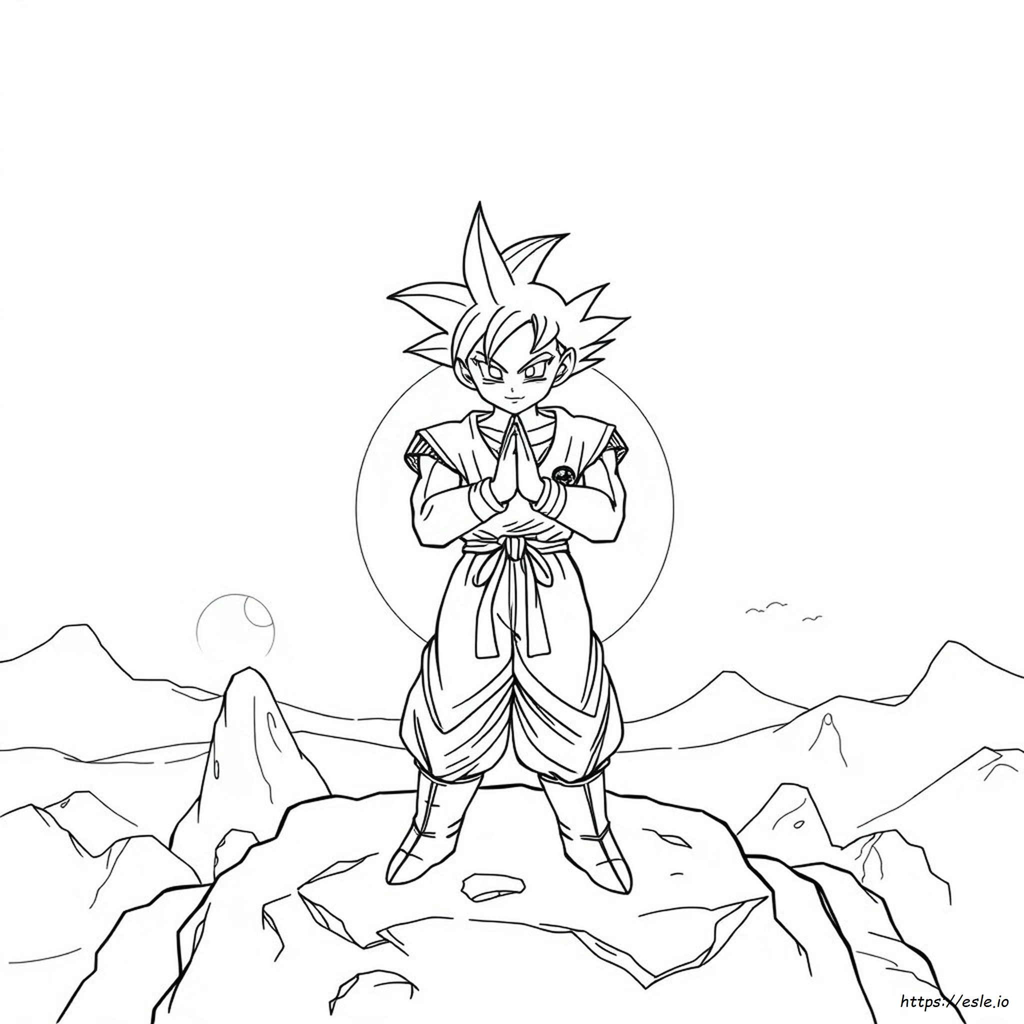 Coloriages À Imprimer De Goku